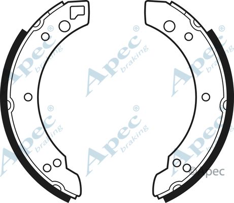 APEC BRAKING Комплект тормозных колодок SHU210